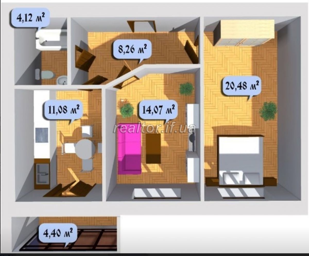 Ich verkaufe eine Wohnung mit einem guten Layout auf der Straße Snuzhny Haus zur Miete im 2. Quartal 2018