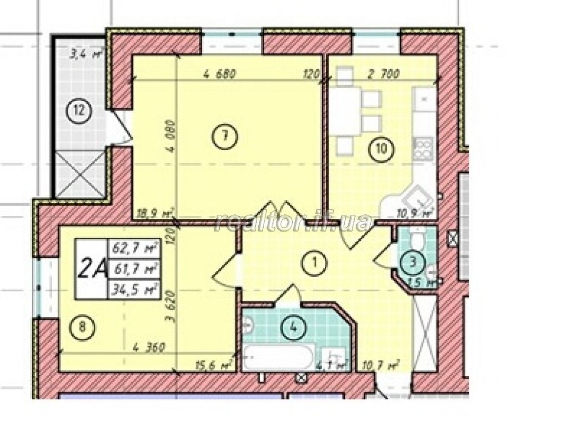 I sell an apartment in a prestigious residential complex of the National from the builder of the MJK