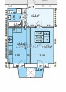 A magnificent one-room apartment in a newly built building in the city center on the street of the National Guard
