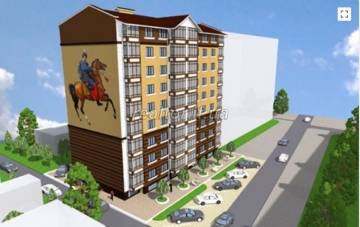 One-bedroom apartment with a boiler in a new building in the central part of the city on the street Snizhnaya