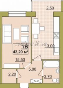 Gutes Angebot einer Einzimmerwohnung im Stadtzentrum mit ausgebauter Infrastruktur