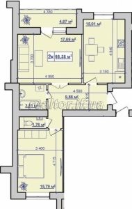 Die Wohnung liegt zweiseitig in einem Neubau