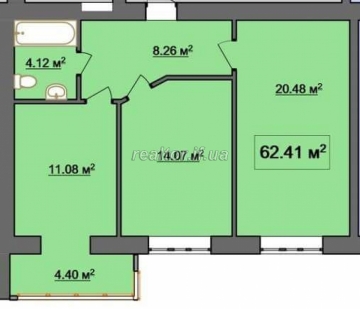 Wohnung auf der Straße Beregovo