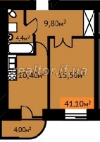Die Wohnung befindet sich auf der Straße Ivasyuka