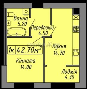 Wohnung im neuen Wohnkomplex Skandinaviya im Bau - Bandery Street