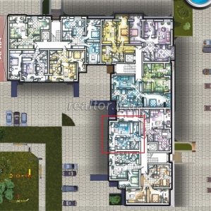 An apartment in a rented building without unnecessary expenses for rough repair from a reliable builder