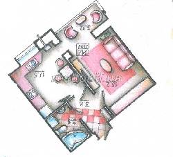 The apartment is rough remontom- heating, boiler and electricity from a quality builder in the area Arsen shopping.