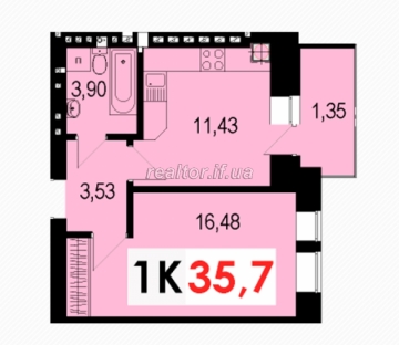 I will sell the cozy one-room apartment in the Stozhary residential complex