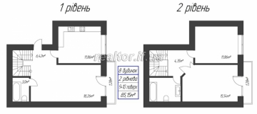Two-level apartment for sale on Mazepa Street in the Millennium Residential Complex