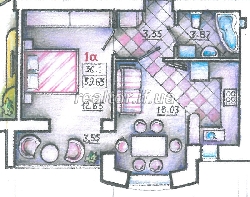 Buy an apartment in new building raw with heating, electricity, clean tie in the popular district of Ivano-Frankivsk.