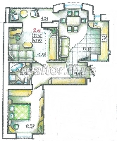 Sell flats with a boiler, heating and electricity in the popular area of the city.