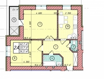 Ich verkaufe eine Wohnung in einem renommierten Wohnkomplex des Nationalen vom Erbauer des Gesundheitsministeriums