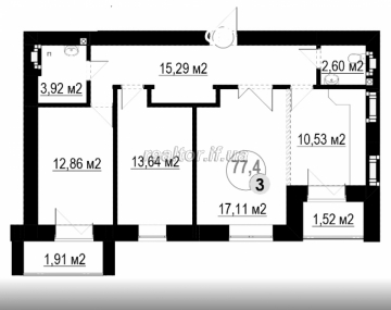 Apartment for sale in a residential complex Quarter of Vienna with a modern layout