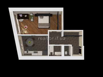 I am selling a spacious one-room apartment in the city center