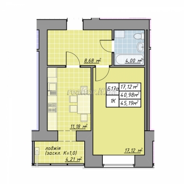 One bedroom apartment for sale in ZhK Millennium